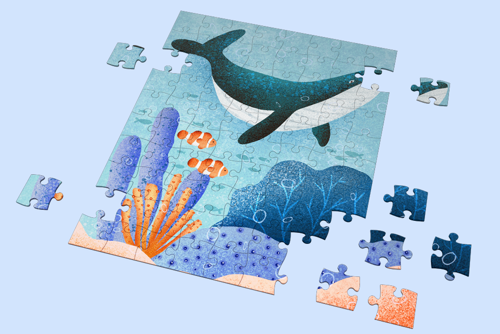 Immagine di AL MARE - Puzzle A3