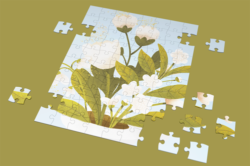 Immagine di FIORI, LUCE. - Puzzle A3