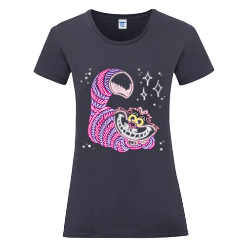 Immagine di T-Shirt Donna • NEON CHESHIRE CAT •