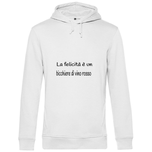 Immagine di Felpa La felicità è un bicchiere