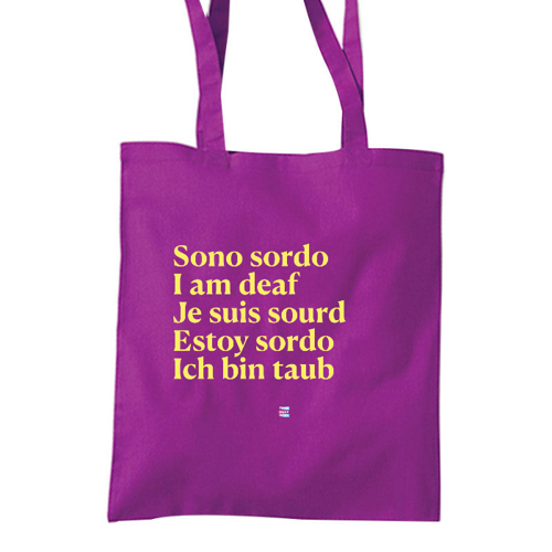 Immagine di Sono sordo in diverse lingue