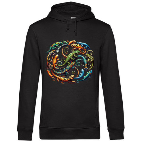 Immagine di Felpa Uomo Cappuccio Cotone Organico | B&C WU33B-anfibi