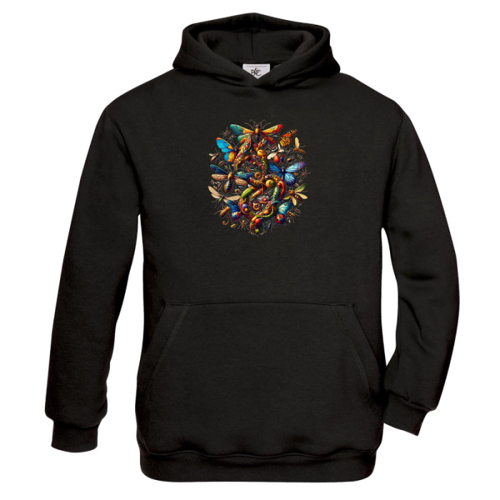 Immagine di Felpa Cappuccio Bambino B&C CWK681-T-Shai insetti