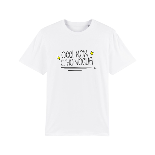 Immagine di " OGGI NON C'HO VOGLIA" - T-Shirt Unisex Cotone Organico Sparker | Stanley/Stella STTM559