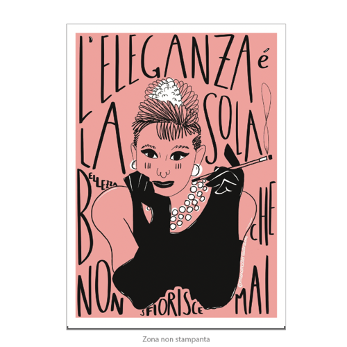 Immagine di Poster A4 A.HEPBURN
