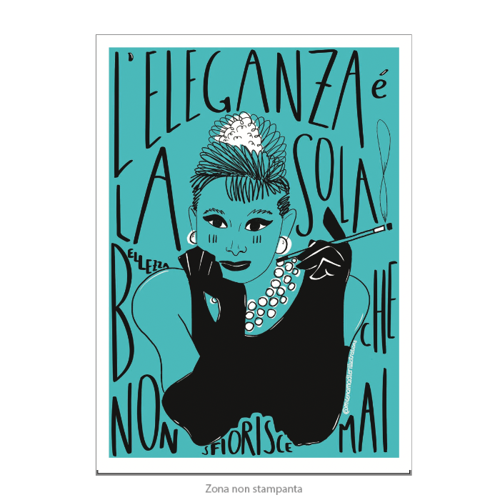 Immagine di Poster A4 A.HEPBURN