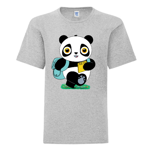 Immagine di T-Shirt Bambino B&C Dino va a scuola