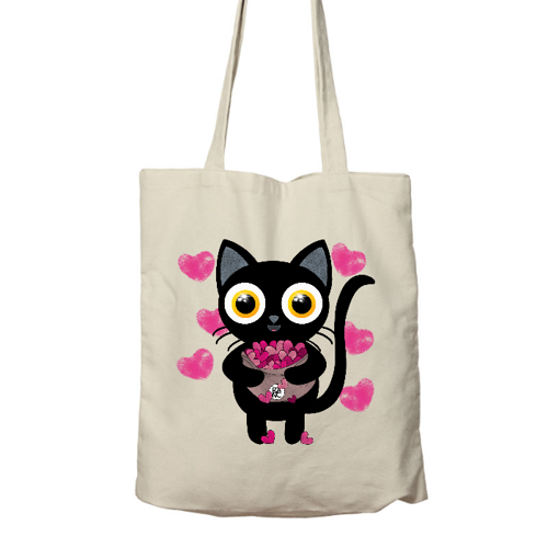 Immagine di Shopper in cotone Organic Rone- "Un sacco di amore per riempire il tuo cuore"