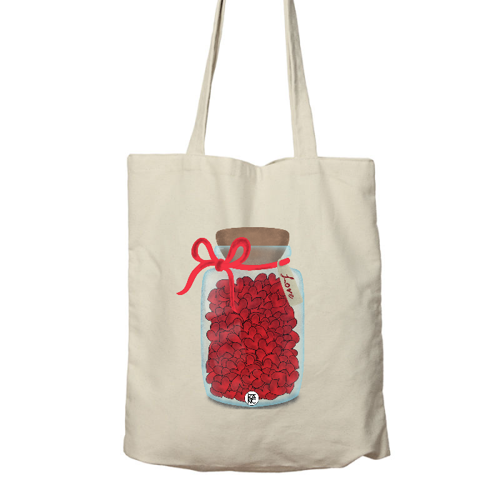 Immagine di Shopper in cotone Organic "Amore, custodiscilo come il più prezioso dei tesori"