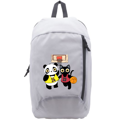 Immagine di Zainetto in poliestere Rone e Dino giocano a basket