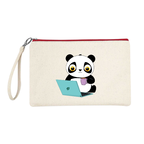 Immagine di Pochette/Astuccio 100% cotone Dino al pc