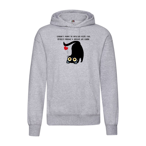 Immagine di Felpa unisex con cappuccio "Guarda il mondo da un'altra prospettiva..."