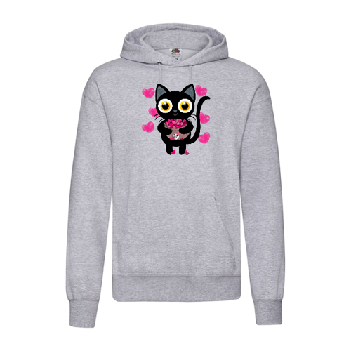 Immagine di Felpa unisex con  cappuccio Rone-"Un sacco di amore per riempire il tuo cuore"