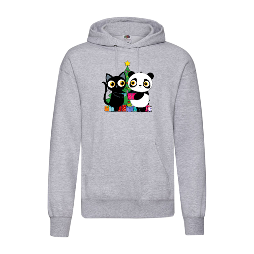 Immagine di Felpa unisex con cappuccio Rone e Dino e lo scambio dei regali