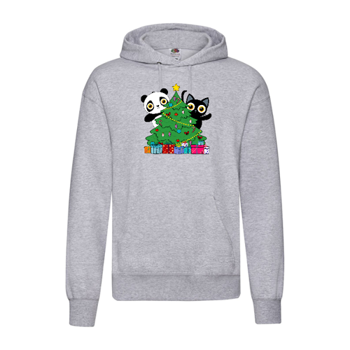 Immagine di Felpa unisex con cappuccio Rone e Dino albero di Natale