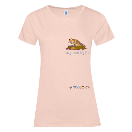 Immagine di Volpe che sbadiglia | T-Shirt Donna Cotone Organico Inspire E150 | B&C TW02B