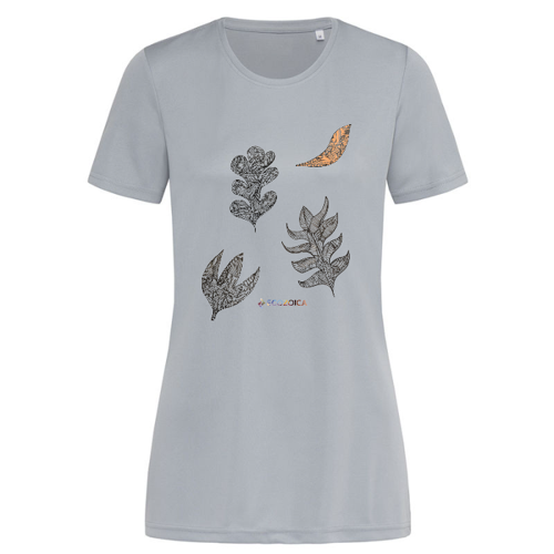 Immagine di Foglie | Migranti le specie in viaggio | T-Shirt Sport Donna 