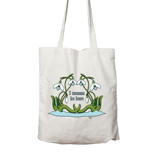 Immagine di I wanna be here, bucaneve Shopper in cotone Organic Westford Mill W261