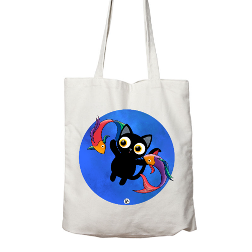 Immagine di Shopper in cotone Organic Pesci