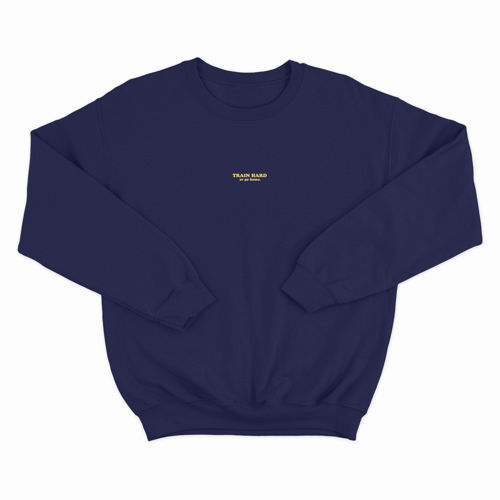 Immagine di FELPA GIROCOLLO - BLUE NAVY - GYM BROS