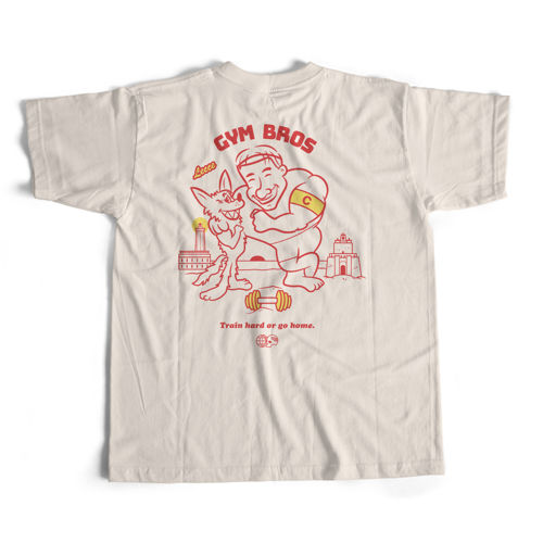 Immagine di GYM BROS - T-SHIRT - VINTAGE WHITE 