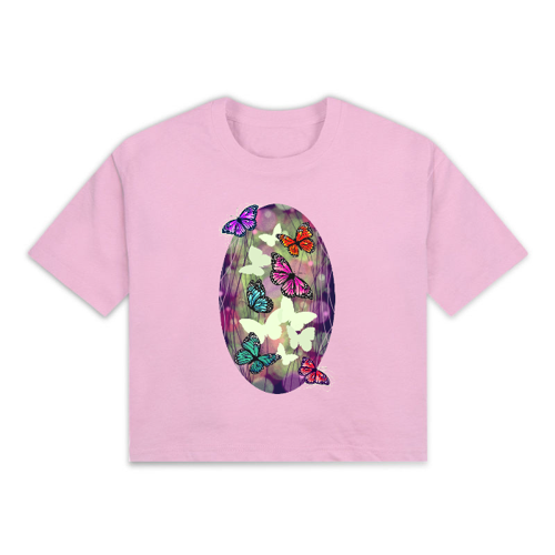Immagine di T-Shirt Donna Crop Top • WINGS •