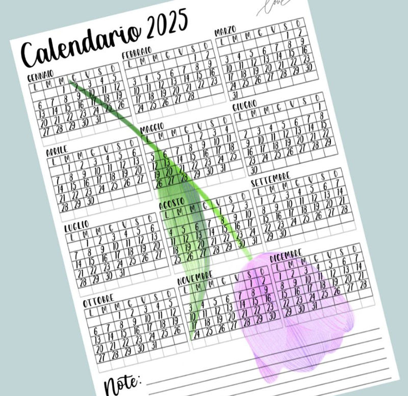 Immagine per la categoria Calendari 2025