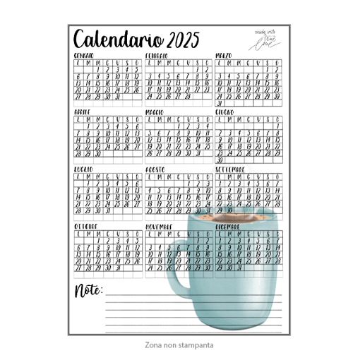 Immagine di Calendario 2025 formato A4 • MUG •