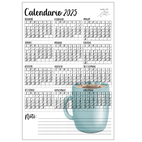 Immagine di Mini calendario 2025 (6 pz)