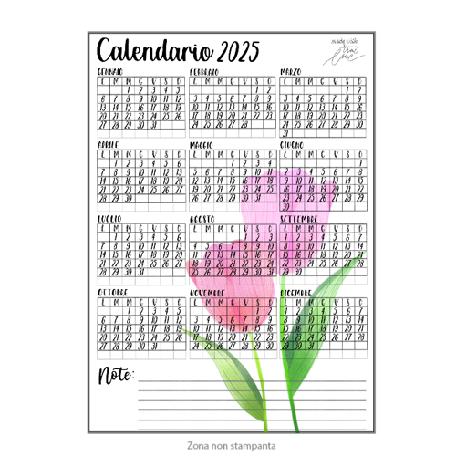 Immagine di Calendario 2025 formato A4 • TULIPS •