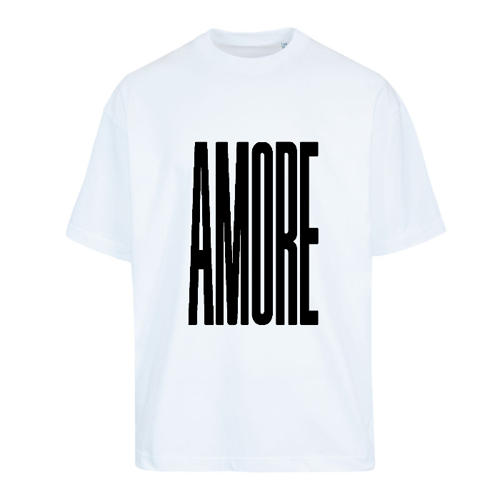 Immagine di T-Shirt Oversize HUGE AMORE NERO