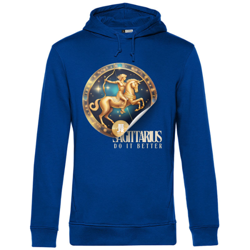 Immagine di Sagittarius - Felpa Uomo Cappuccio Cotone Organico