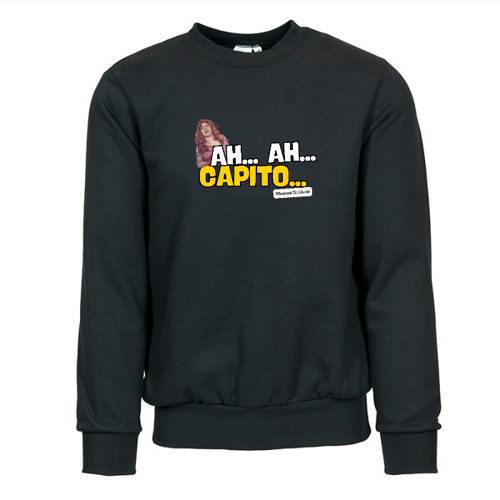 Immagine di Felpa Girocollo Cotone "AH! AH! CAPITO"