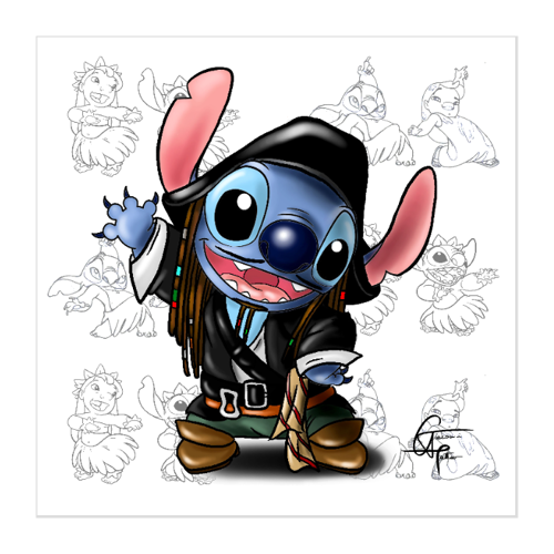 Immagine di Stitch Sparrow - Giacomini Tattoo