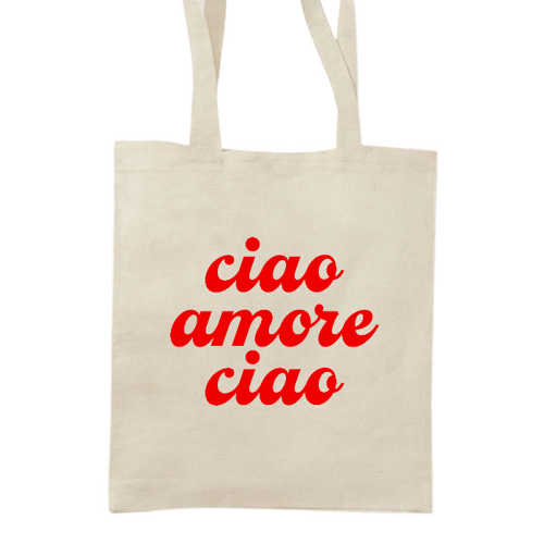 Immagine di Shopper in tela spessa Ciao amore ciao