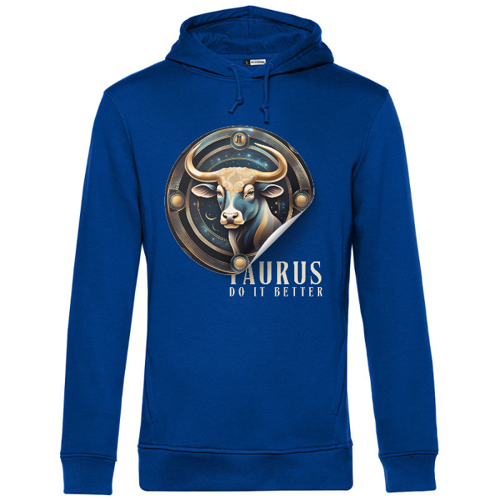 Immagine di TORO  ZODIACO -  Felpa Unisex  Cappuccio Cotone Organico