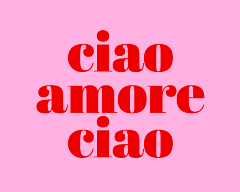 Immagine per la categoria ciao amore ciao