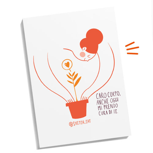 Immagine di 2 Quadernini A5 "Cura" fogli bianchi
