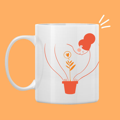 Immagine di Tazza in ceramica "Cura"