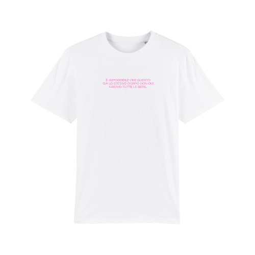 Immagine di T-Shirt È IMPOSSIBILE CHE QUESTO SIA LO STESSO CORPO CON CUI USCIVO TUTTE LE SERE