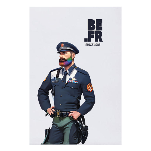 Immagine di .BEFR Telo da mare microfibra POLICE PRIDE