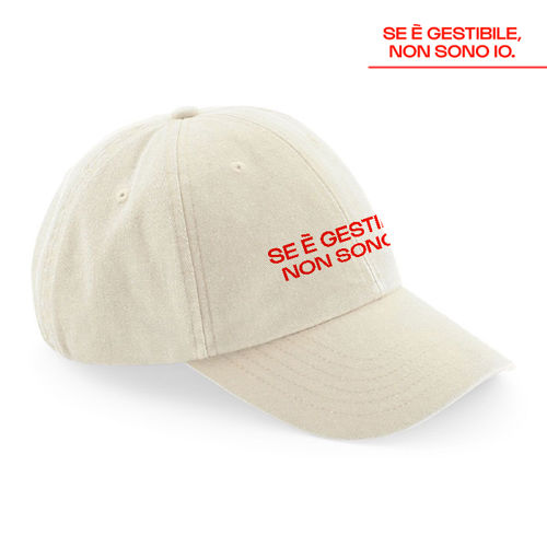 Immagine di Cappellino ricamato SE È GESTIBILE, NON SONO IO
