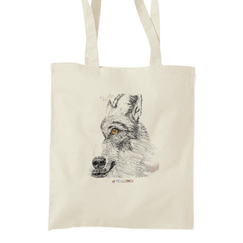 Immagine di Illustrazione Lupo | Shopper in cotone Westford 