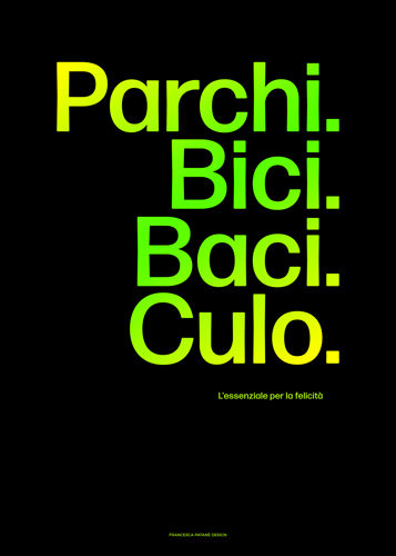 Immagine di Parchi. Bici. Baci. Culo. - green black