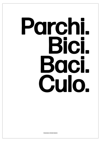 Immagine di Parchi. Bici. Baci. Culo. - black