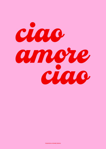 Immagine di Ciao amore ciao - handlettering