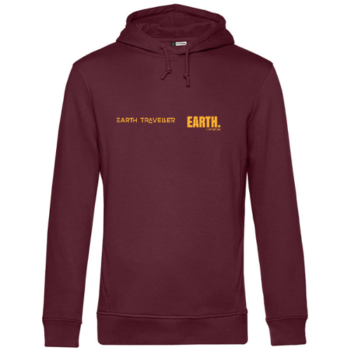 Immagine di Felpa Uomo Cappuccio Cotone Organico "Earth Traveller" | B&C WU33B