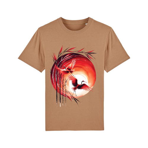 Immagine di Arte Sumi-e indiana e giapponese,T-Shirt Unisex Cotone Organico Sparker | Stanley/Stella STTM559