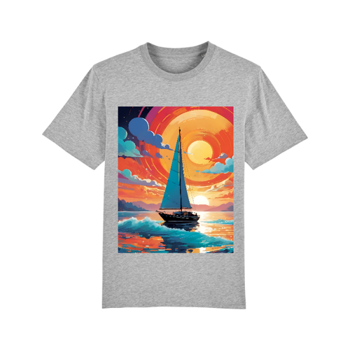 Immagine di Onde colorate e cieli al tramonto, T-Shirt Unisex Cotone Organico Sparker | Stanley/Stella STTM559