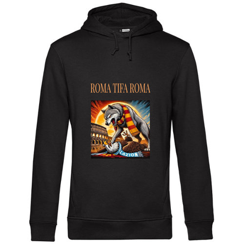 Immagine di Felpa Uomo Cappuccio Cotone Organico | B&C WU33B